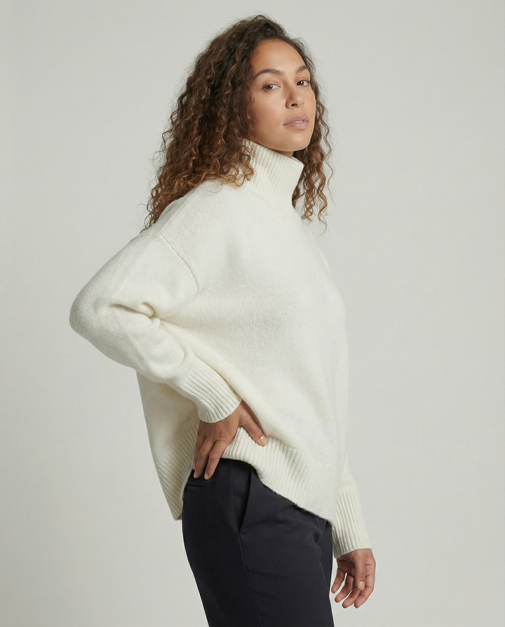 Damen kuscheliger Rollkragenpullover Echoarchiv