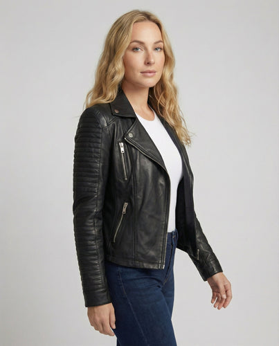 Echoarchiv | Damen Lederjacke Stilvoll Zeitlos