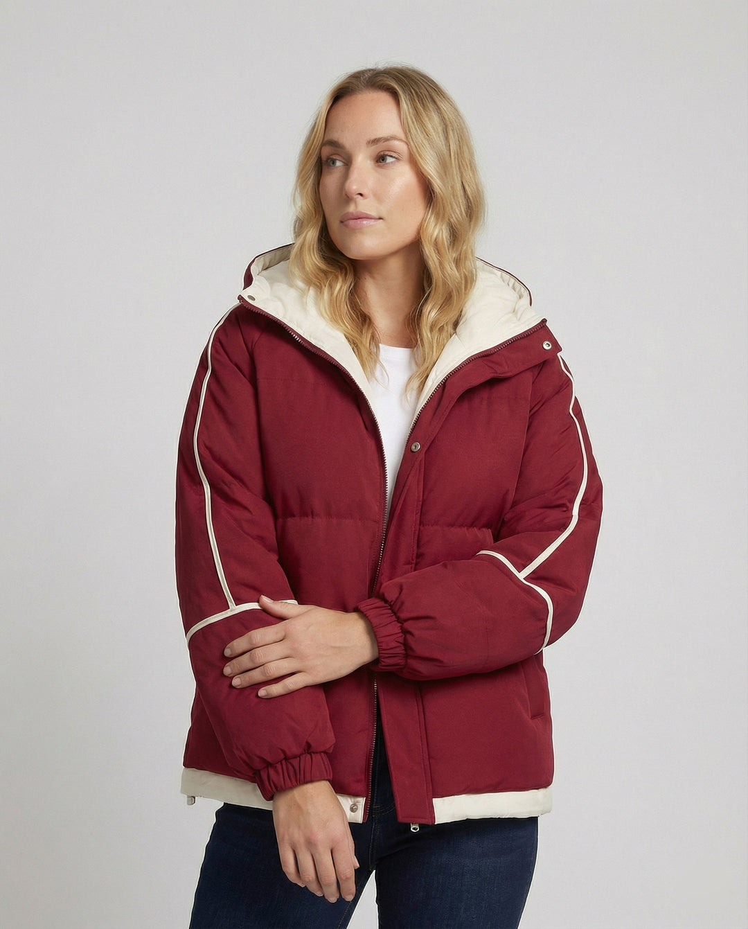 Damen Hochwertige Winterjacke mit isolierender Kapuze Echoarchiv