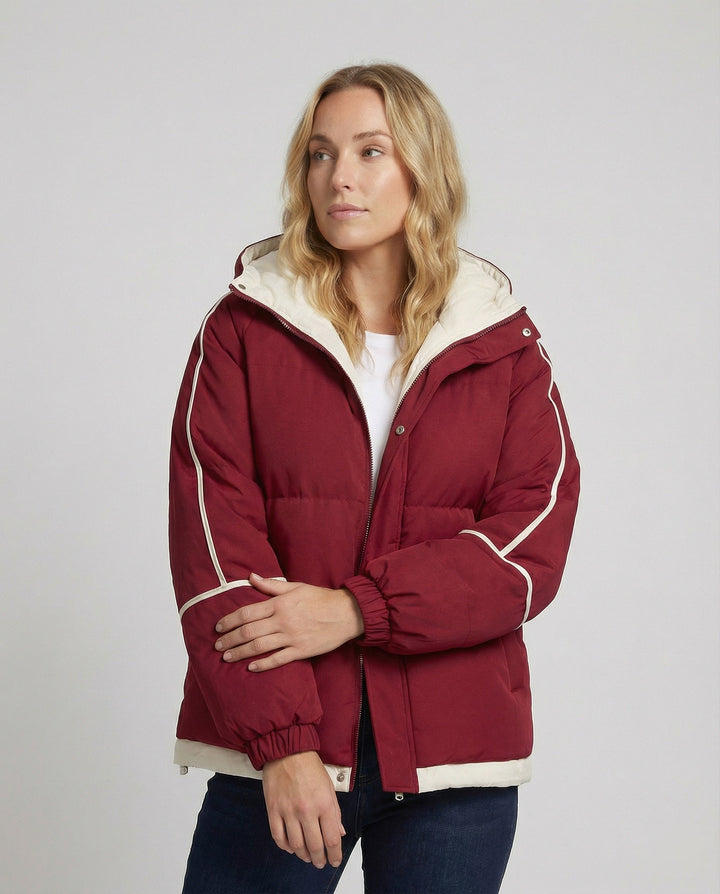 Damen Hochwertige Winterjacke mit isolierender Kapuze Echoarchiv
