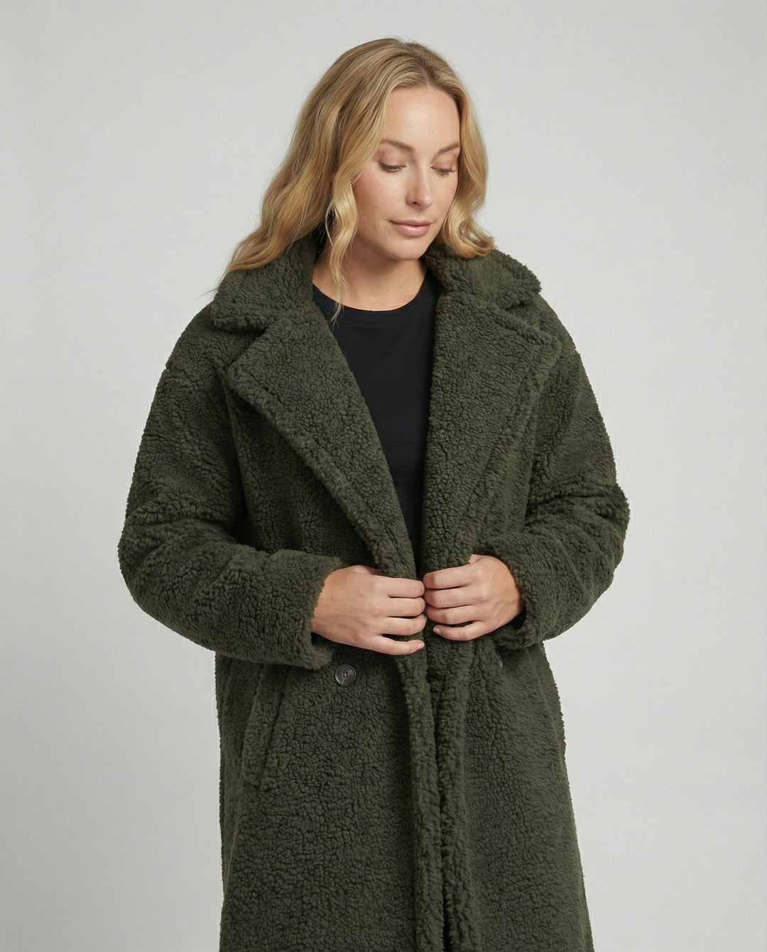 Echoarchiv | Damen Warmer Fell Wollmantel