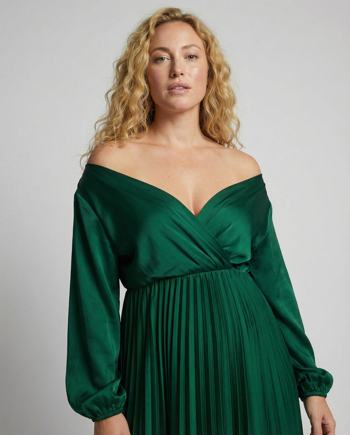 Schwangerschafts-Chaps-Maxikleider, Elegante, Plissierte, Schulterfreie Cocktailkleider – Valéora
