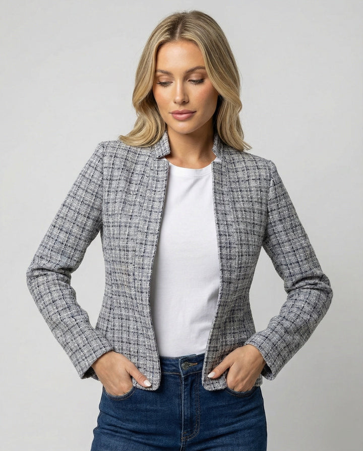 Damen Eleganter Blazer mit Tailliertem Schnitt | Echoarchiv