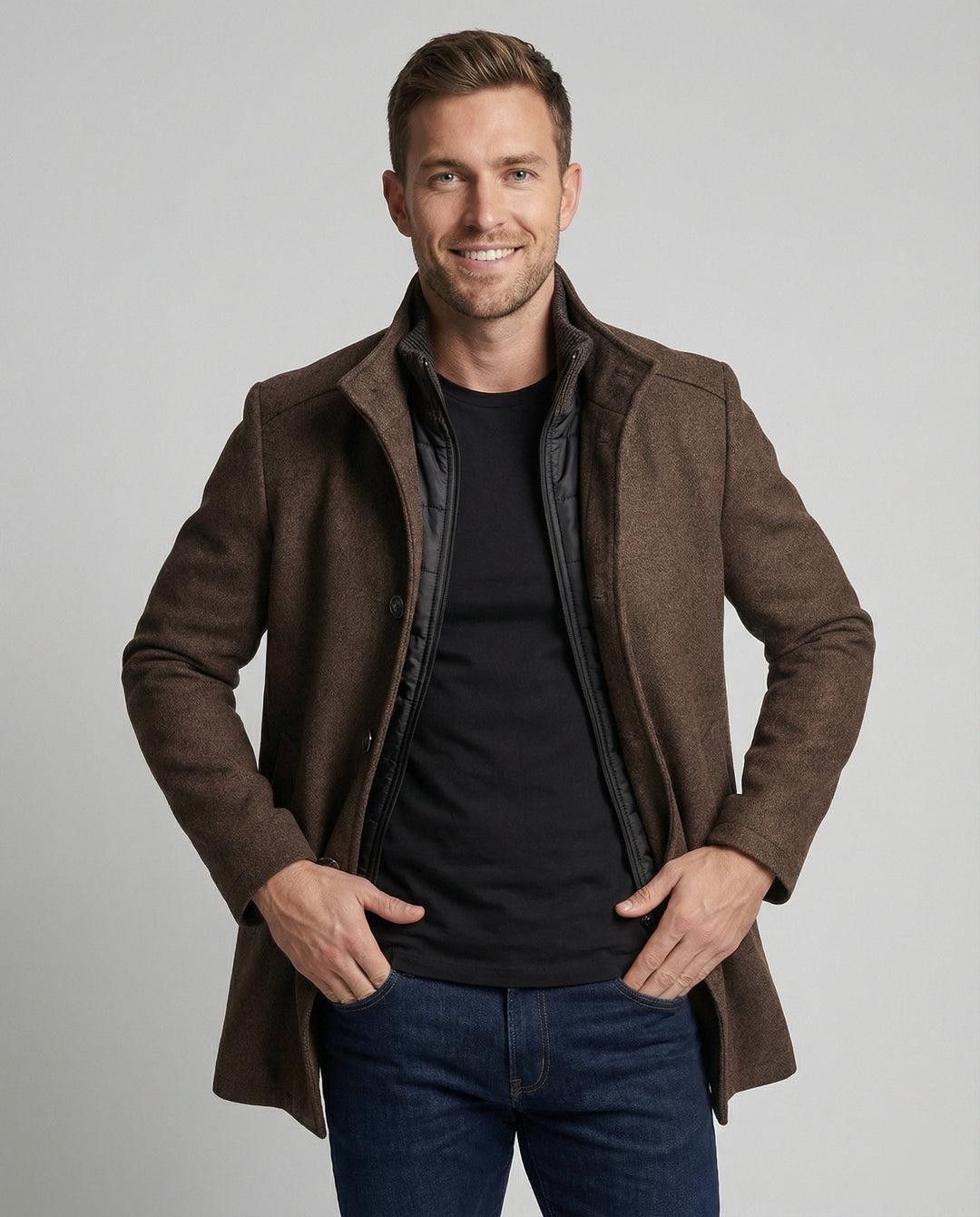Die verfeinerte und luxuriöse Jacke mit Weste