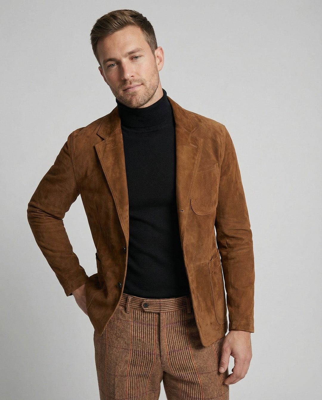 Herren Wildlederblazer – Tianoro