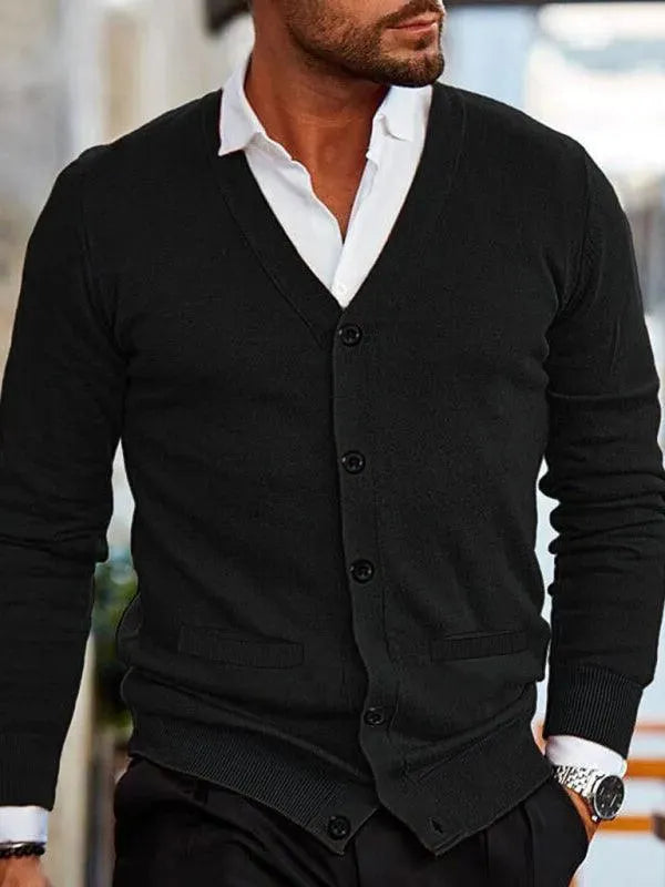 Echoarchiv | Ausschnitt Herren Strickjacke Pullover