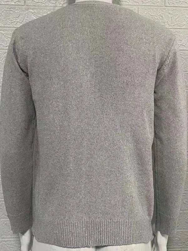 Echoarchiv | Ausschnitt Herren Strickjacke Pullover