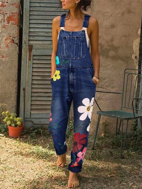 Echoarchiv | Ärmelloser Denim-Overall