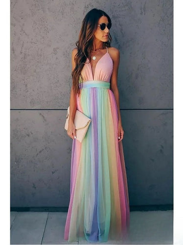 Echoarchiv | Damen Swing Kleid mit V-Ausschnitt Elegant, Schwingend & Bequem