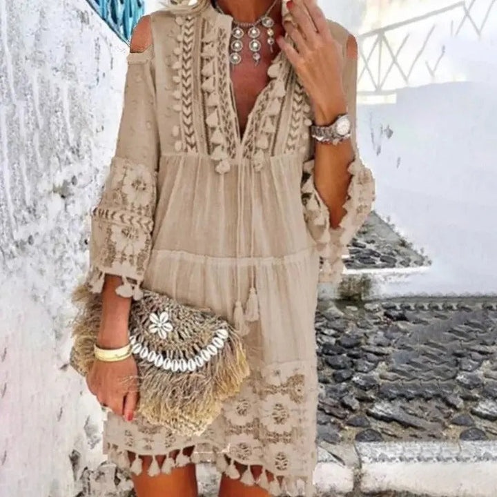 Echoarchiv | Mini Kleid Aus Spitze Boho