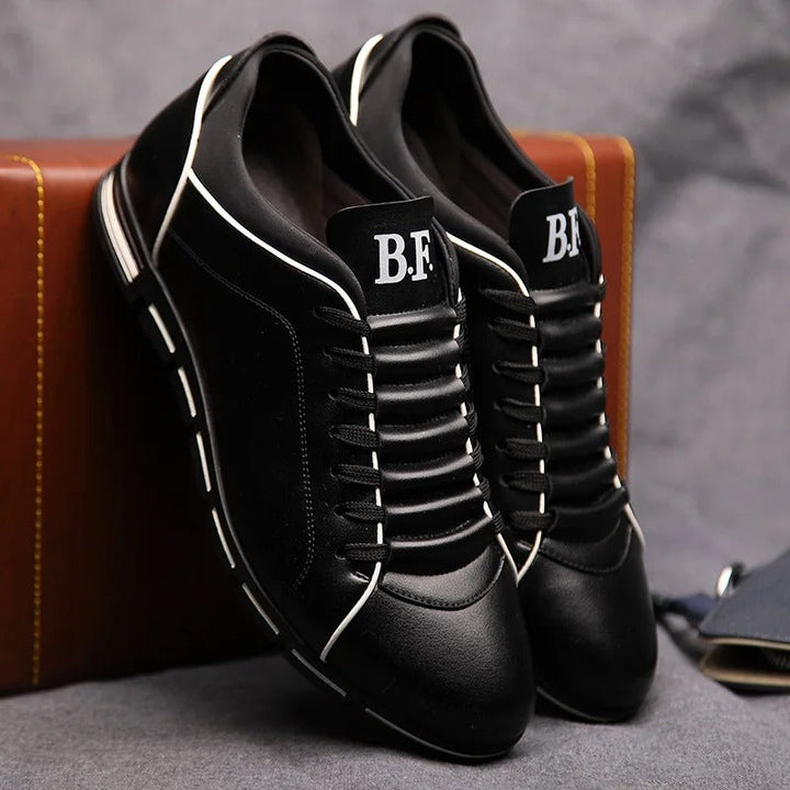 Männer Mode solide Lederschuhe Echoarchiv