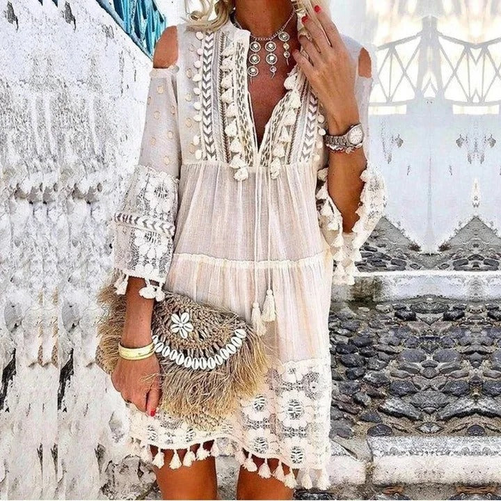 Echoarchiv | Mini Kleid Aus Spitze Boho
