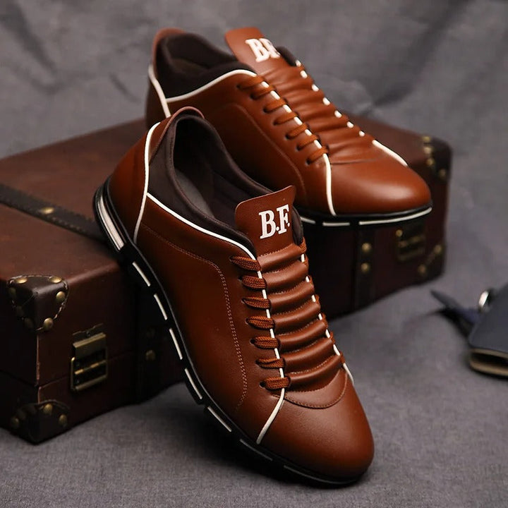Männer Mode solide Lederschuhe Echoarchiv