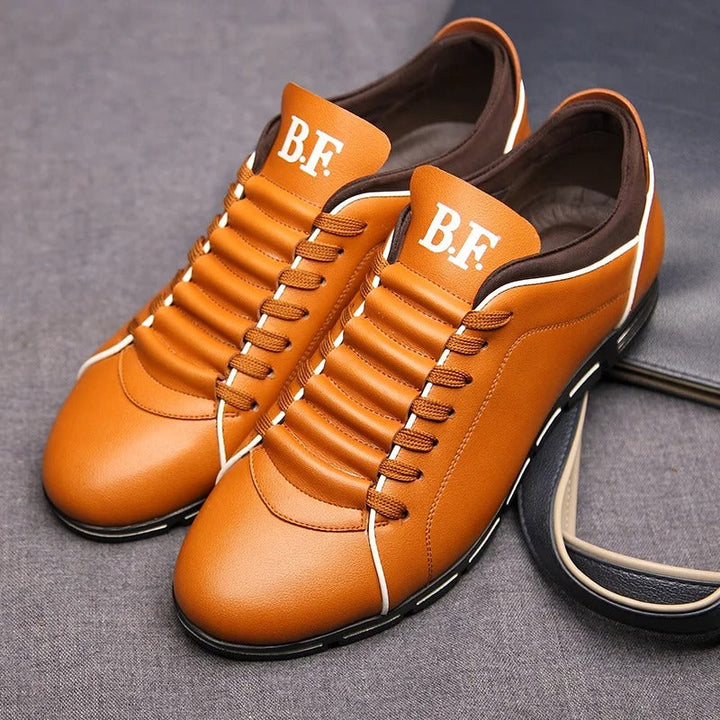 Männer Mode solide Lederschuhe Echoarchiv