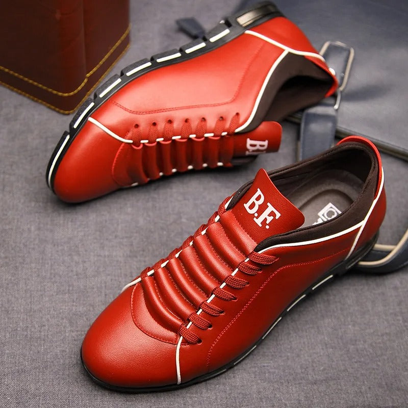Männer Mode solide Lederschuhe Echoarchiv