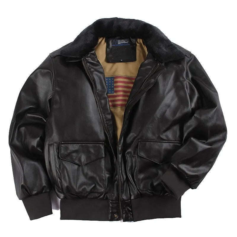Herren Vegan Leder Winterjacke mit Warm & Stylisch | Echoarchiv