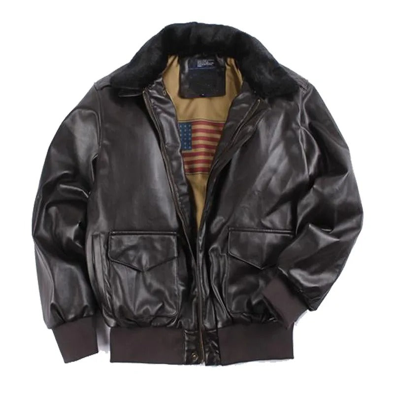 Herren Vegan Leder Winterjacke mit Warm & Stylisch | Echoarchiv