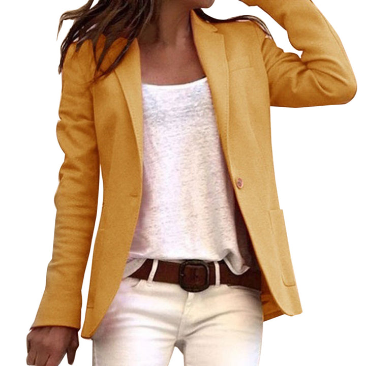 Echoarchiv | Blazer Slim Fit Tailored Silhouette Luxusstoff Mit Revers