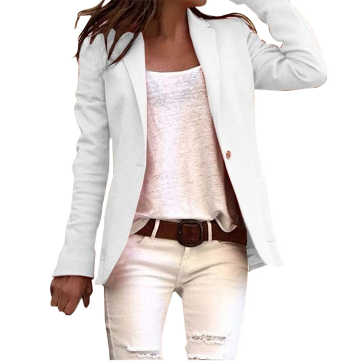 Echoarchiv Damen Blazer mit Revers und Ein-Knopf-Design