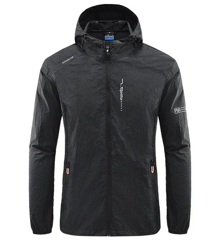 Echoarchiv | Herren WindbrEchoarchivker Jacke - Voller Reißverschluss und Kapuze