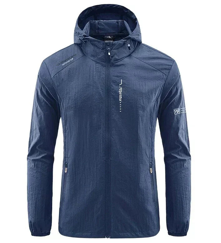 Echoarchiv | Herren WindbrEchoarchivker Jacke - Voller Reißverschluss und Kapuze