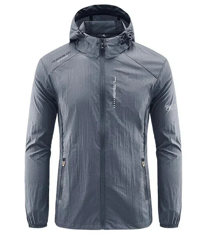 Echoarchiv | Herren WindbrEchoarchivker Jacke - Voller Reißverschluss und Kapuze