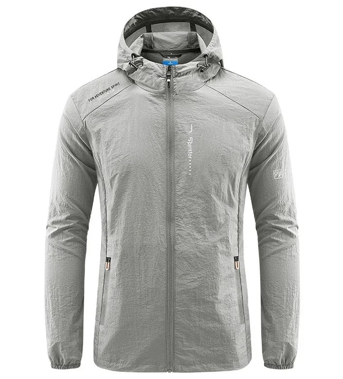 Echoarchiv | Herren WindbrEchoarchivker Jacke - Voller Reißverschluss und Kapuze