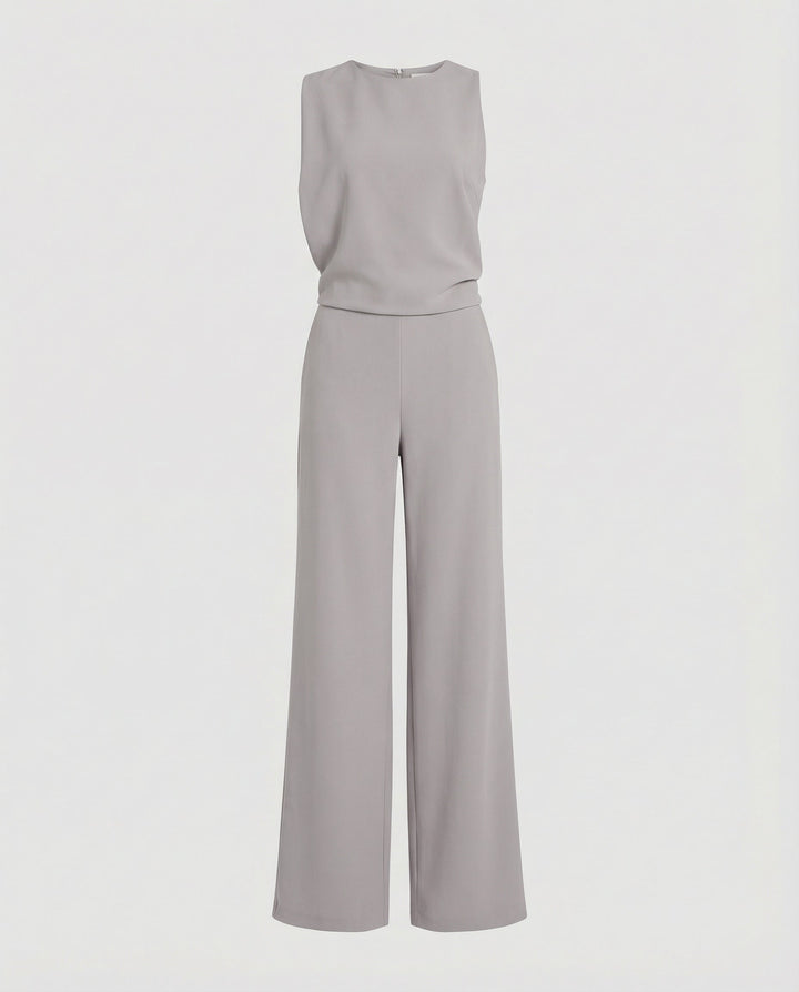 Eleganter Jumpsuit mit Rundhalsausschnitt für Alltag & Besondere Anlässe | Echoarchiv