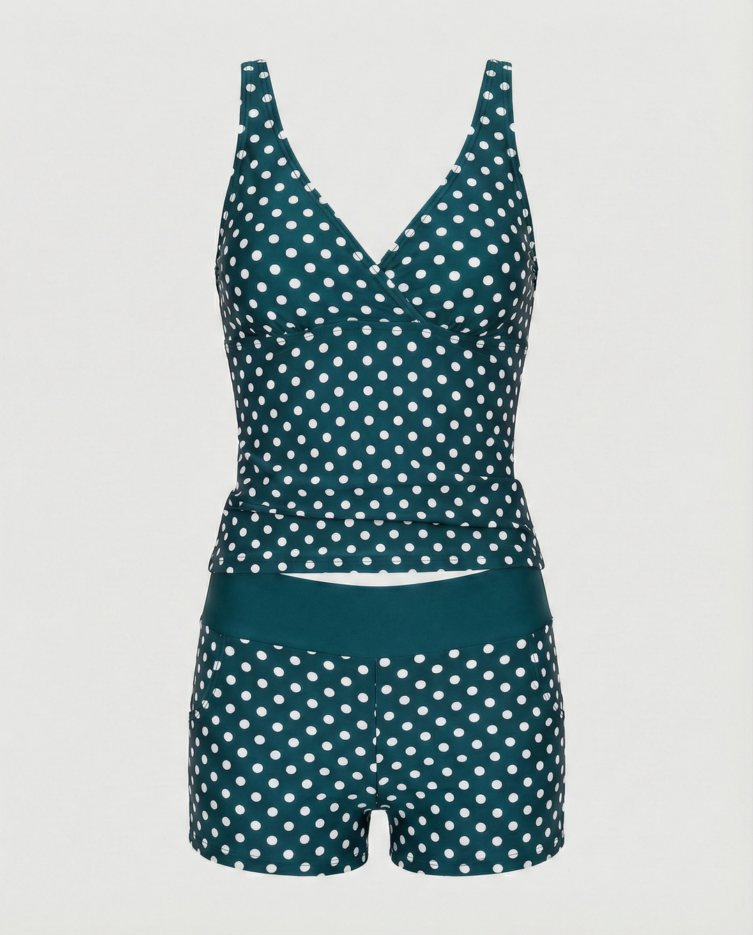 Echoarchiv – Figurschmeichelnder Damen-Tankini, Tankini-Oberteil & Modische Shorts