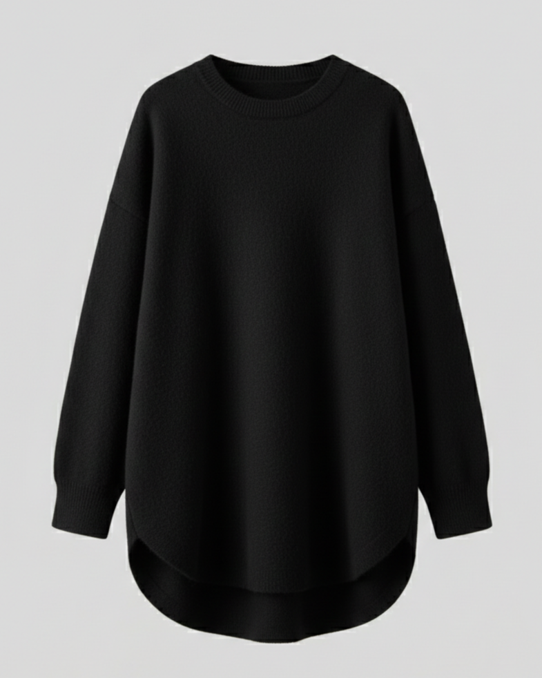 Echoarchiv | Pullover - Damen Herbst Mid-Length Oversized Pullover