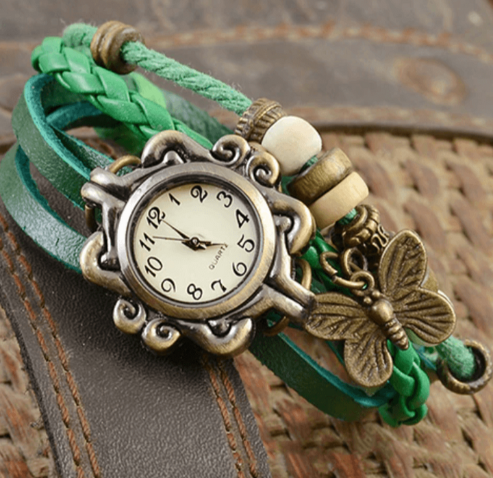 Damen-Accessoire-Uhr mit Vintage-Blumenarmband – Avelisse