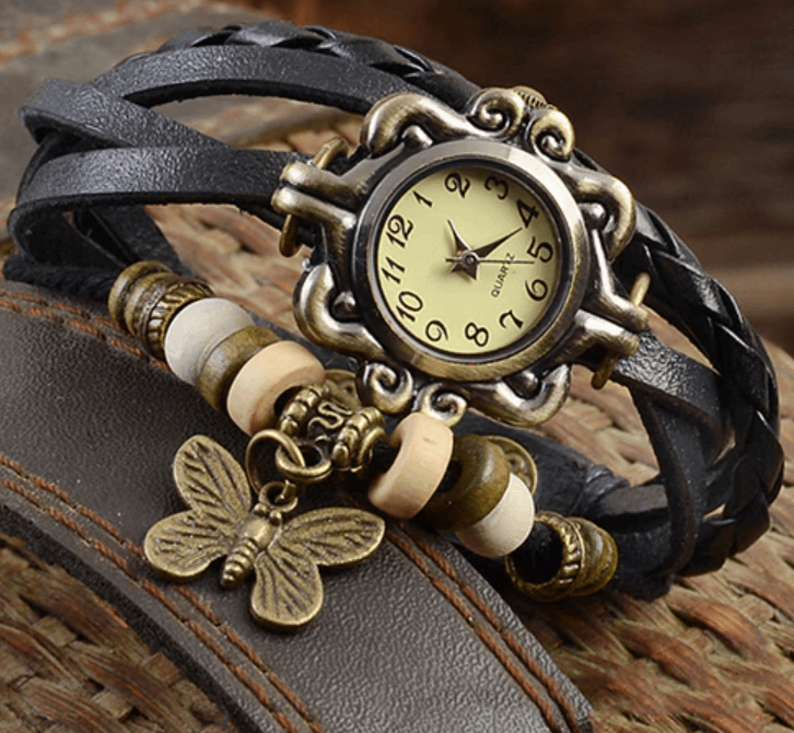 Damen-Accessoire-Uhr mit Vintage-Blumenarmband – Avelisse