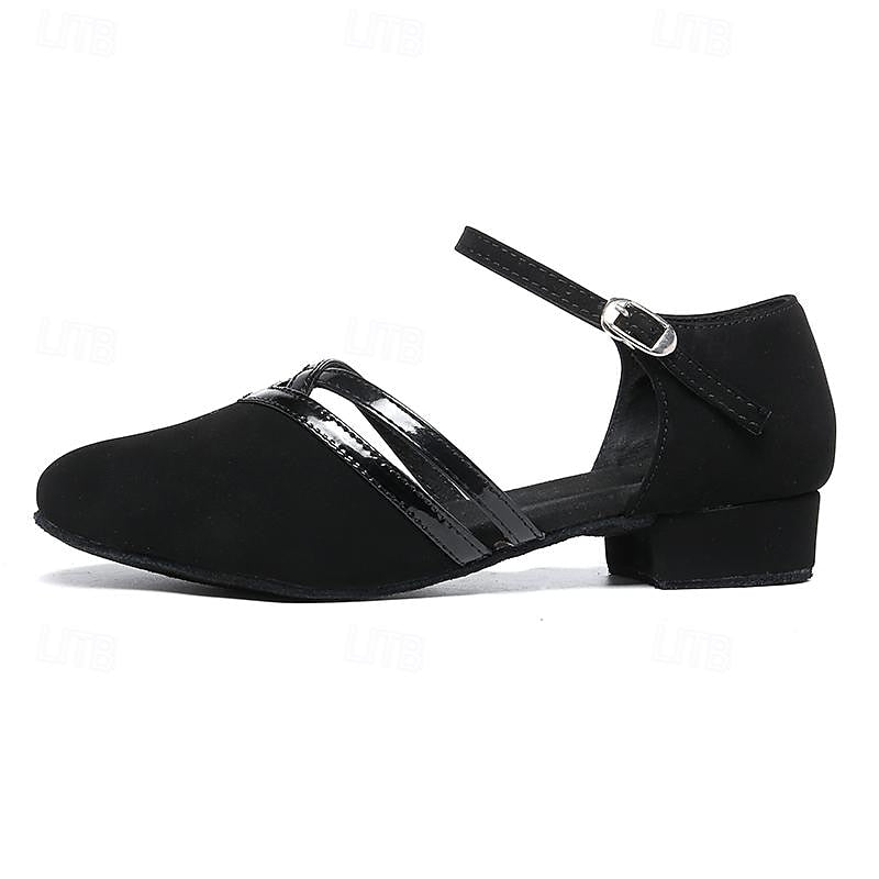 Echoarchiv | Moderne Tanzschuhe für Damen Schwarz Hochwertiges Wildleder