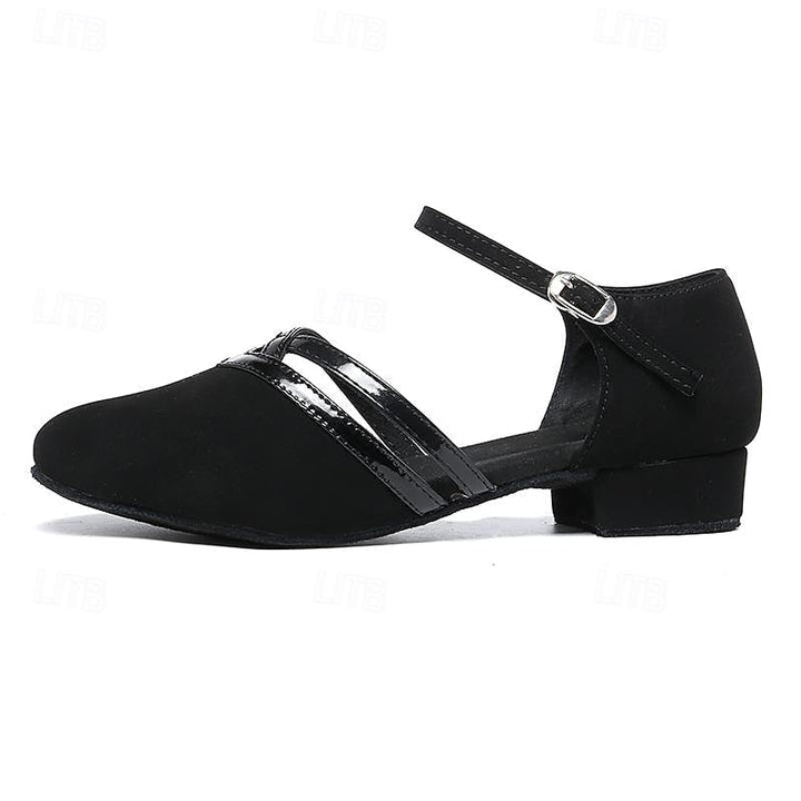 Echoarchiv | Moderne Tanzschuhe für Damen Schwarz Hochwertiges Wildleder