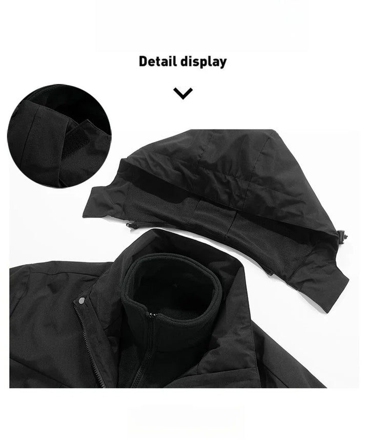Echoarchiv | 3-in-1 Fleece-Winterjacke mit Kapuze für Damen