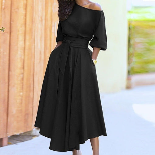 Echoarchiv | A-Linien-Kleid Zum Binden