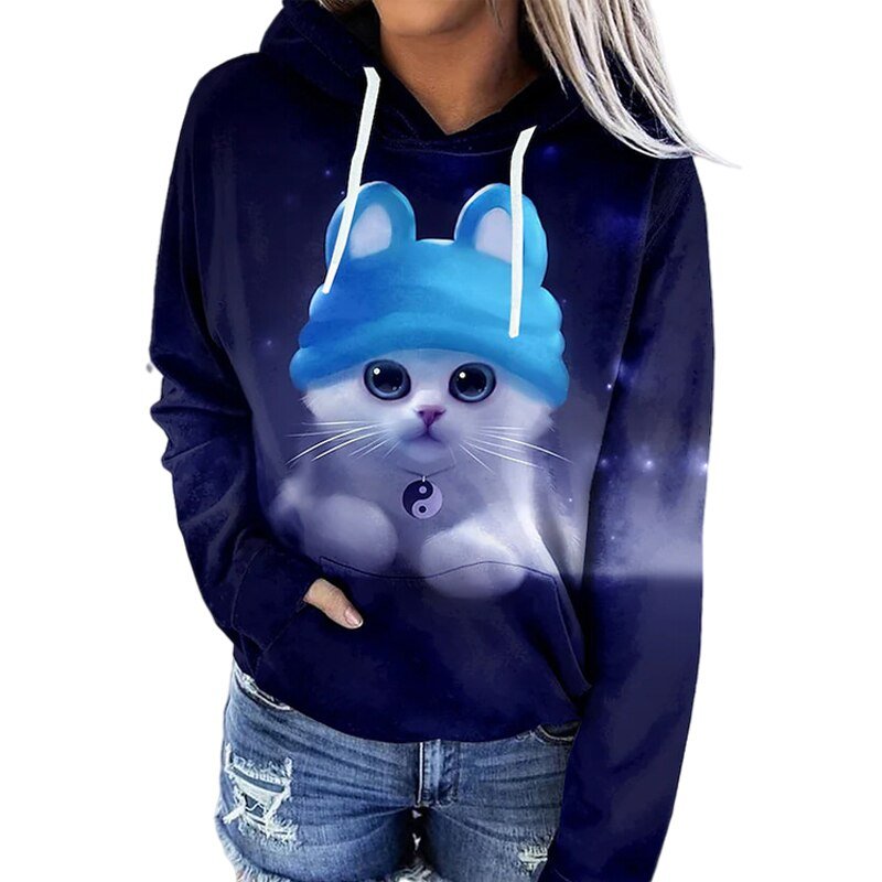 Echoarchiv | Hoodie Relaxed Fit Künstlerischer Druck Weiche Baumwolle Tasche