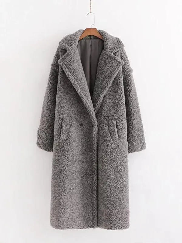 Echoarchiv | Damen Warmer Fell Wollmantel
