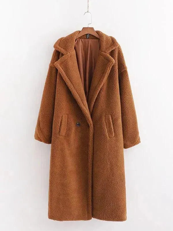 Echoarchiv | Damen Warmer Fell Wollmantel