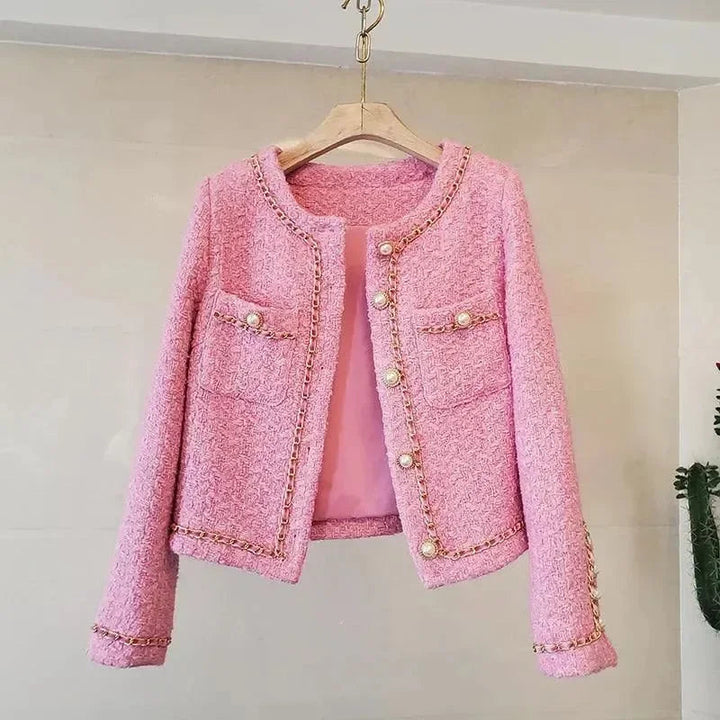 Echoarchiv | Damen Tweed Slim Fit Jacke