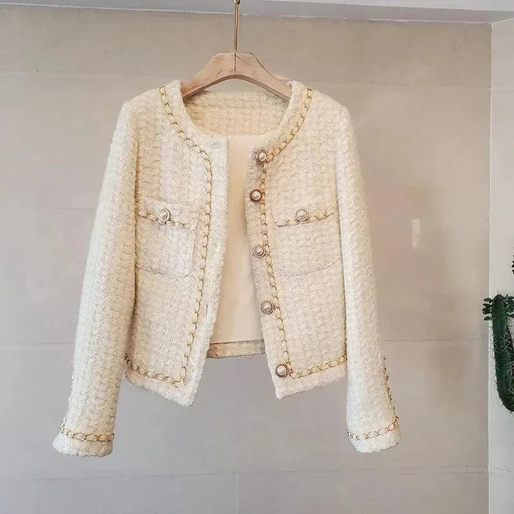 Echoarchiv | Damen Tweed Slim Fit Jacke