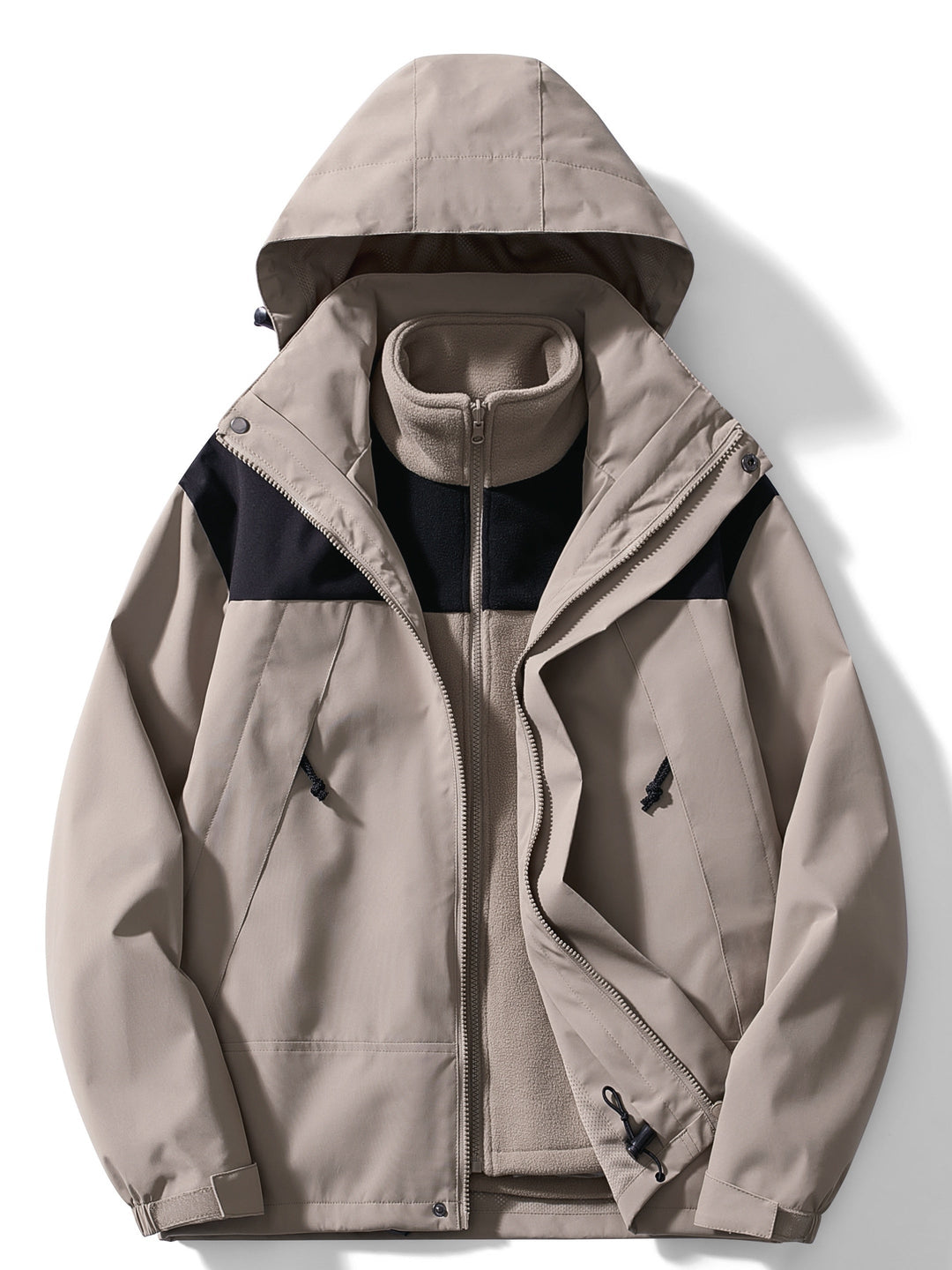 Echoarchiv | 3-in-1 Fleece-Winterjacke mit Kapuze für Damen
