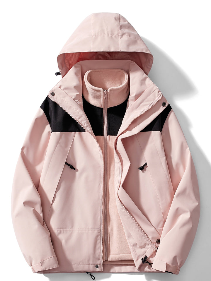 Echoarchiv | 3-in-1 Fleece-Winterjacke mit Kapuze für Damen