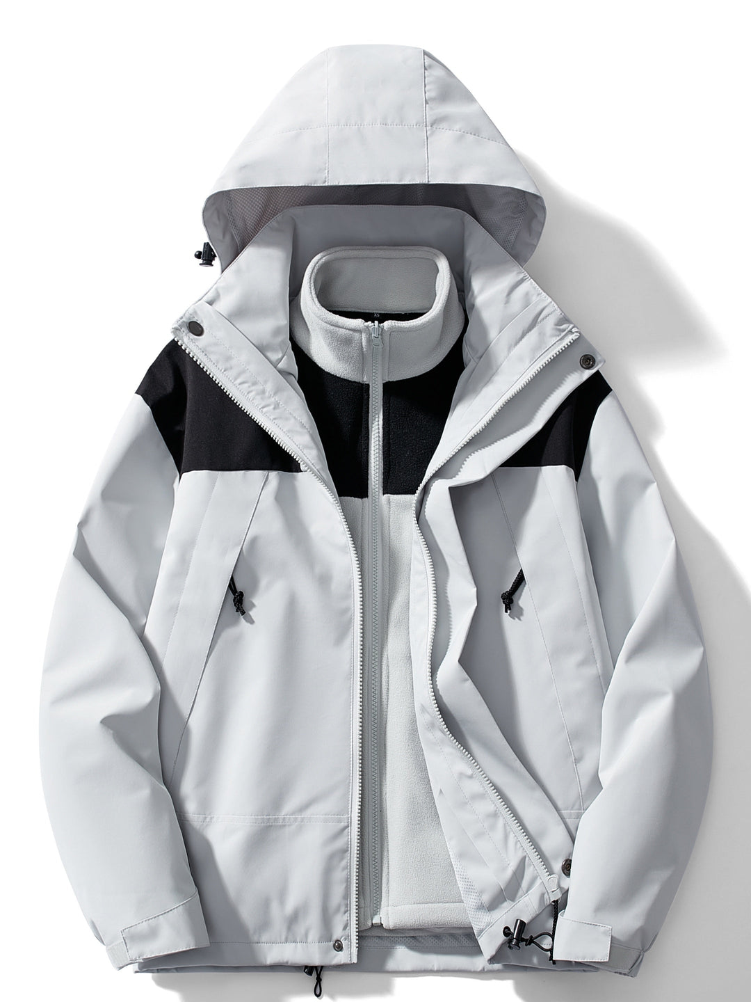 Damen Fleece 3-in-1 Winterjacke mit Kapuze & Wärmefunktion – Avérine