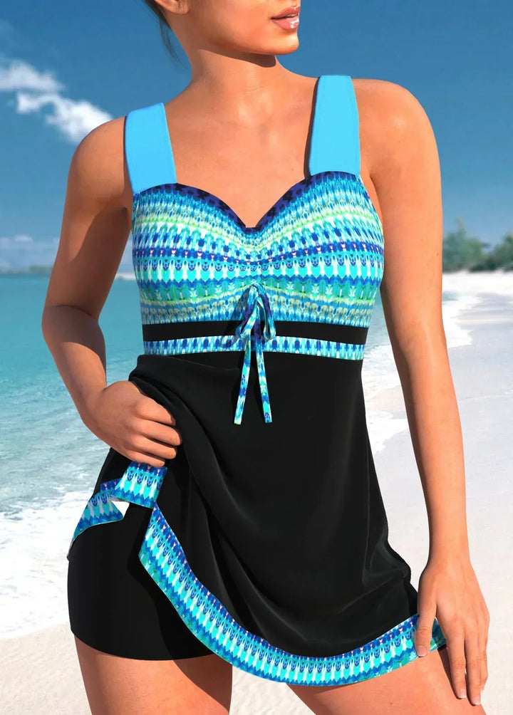 Echoarchiv | Schlanker, Leichter Tankini aus Patchwork