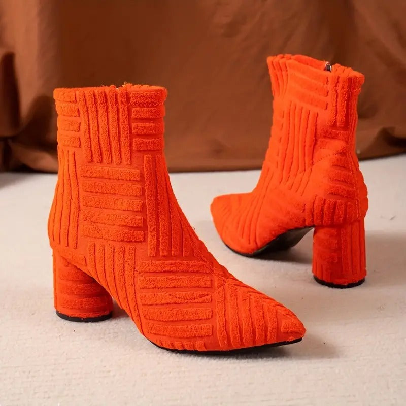 Echoarchiv | Elegante Einfarbige Schuhe Mit Dickem Absatz