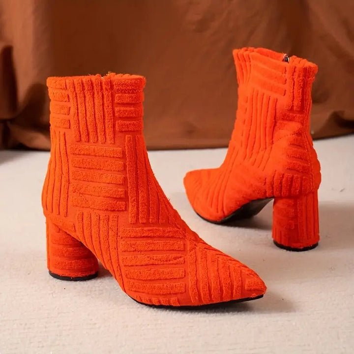 Echoarchiv | Elegante Einfarbige Schuhe Mit Dickem Absatz