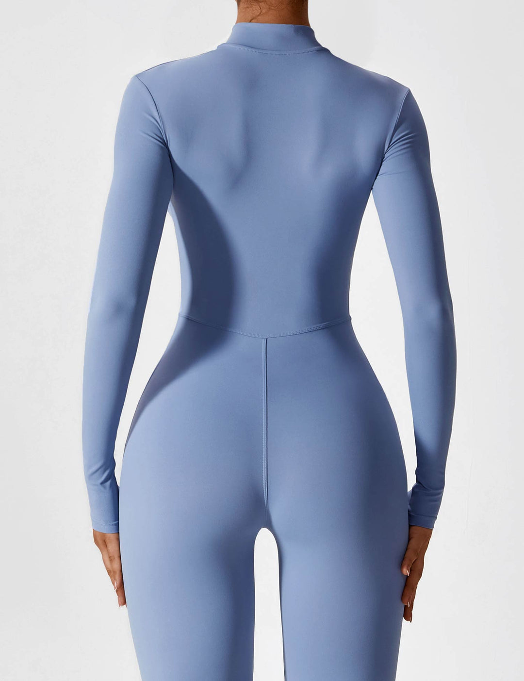 Echoarchiv - Lange Ärmel/Kurze Ärmel Reißverschluss Jumpsuit für Frauen