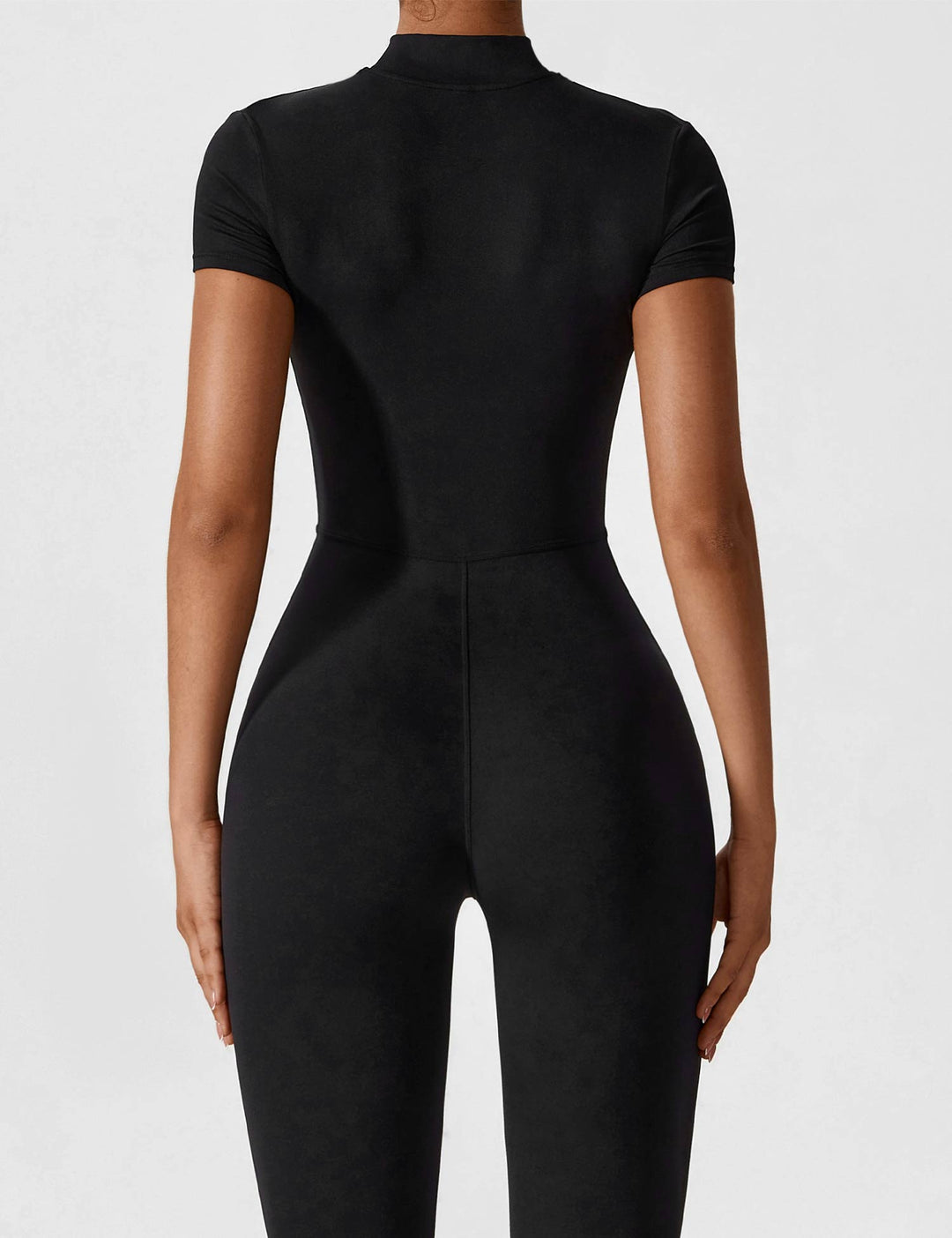 Echoarchiv - Lange Ärmel/Kurze Ärmel Reißverschluss Jumpsuit für Frauen